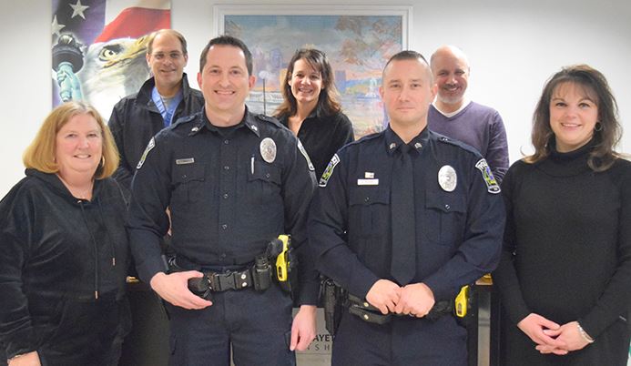 Police Sergeants with Township Commissioners