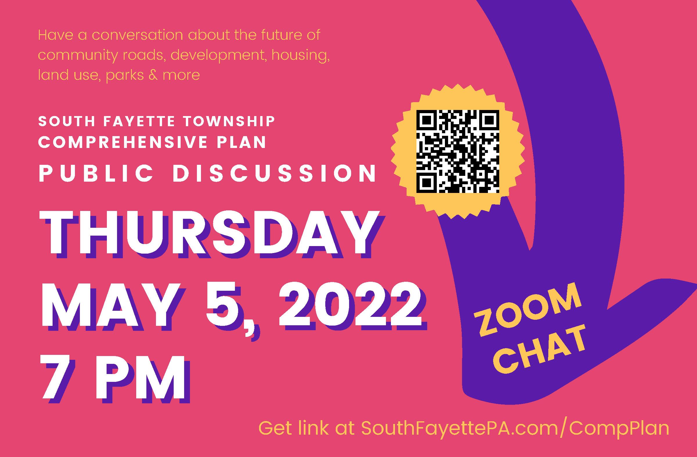 Ad for Comprehensive Plan Public Zoom