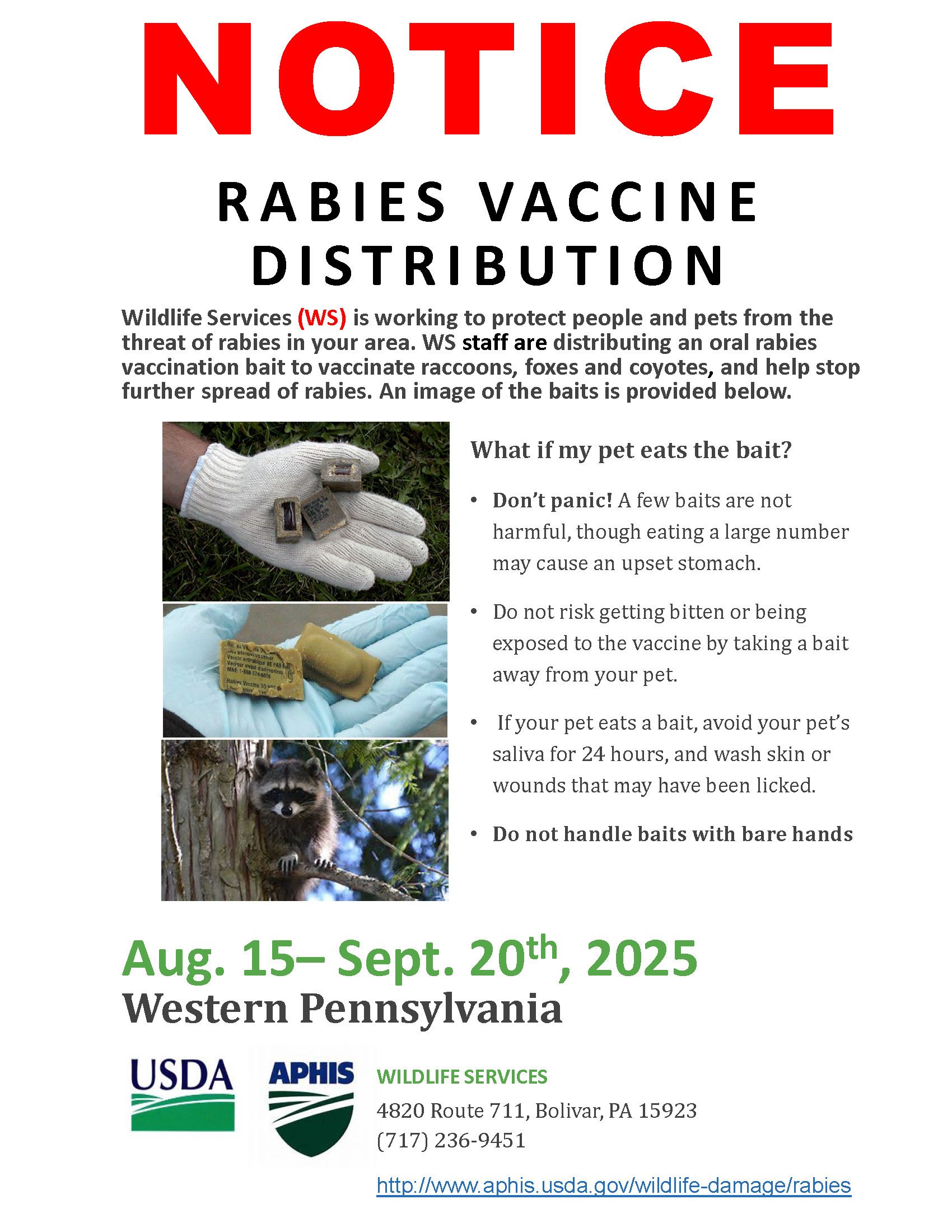 Rabies Batis Notice Poster 2025