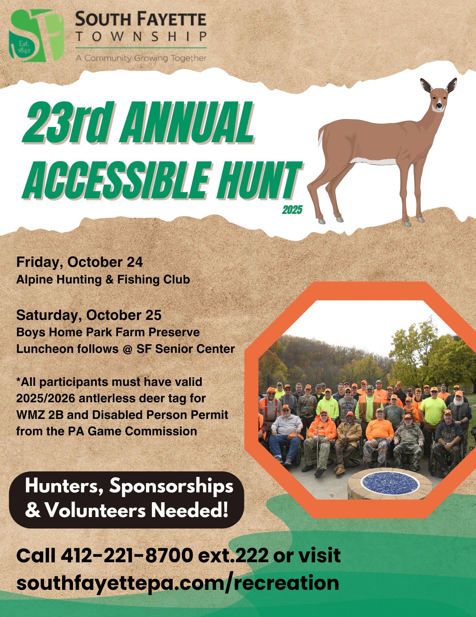 Accessible Hunt Flyer Participants Wanted 2025