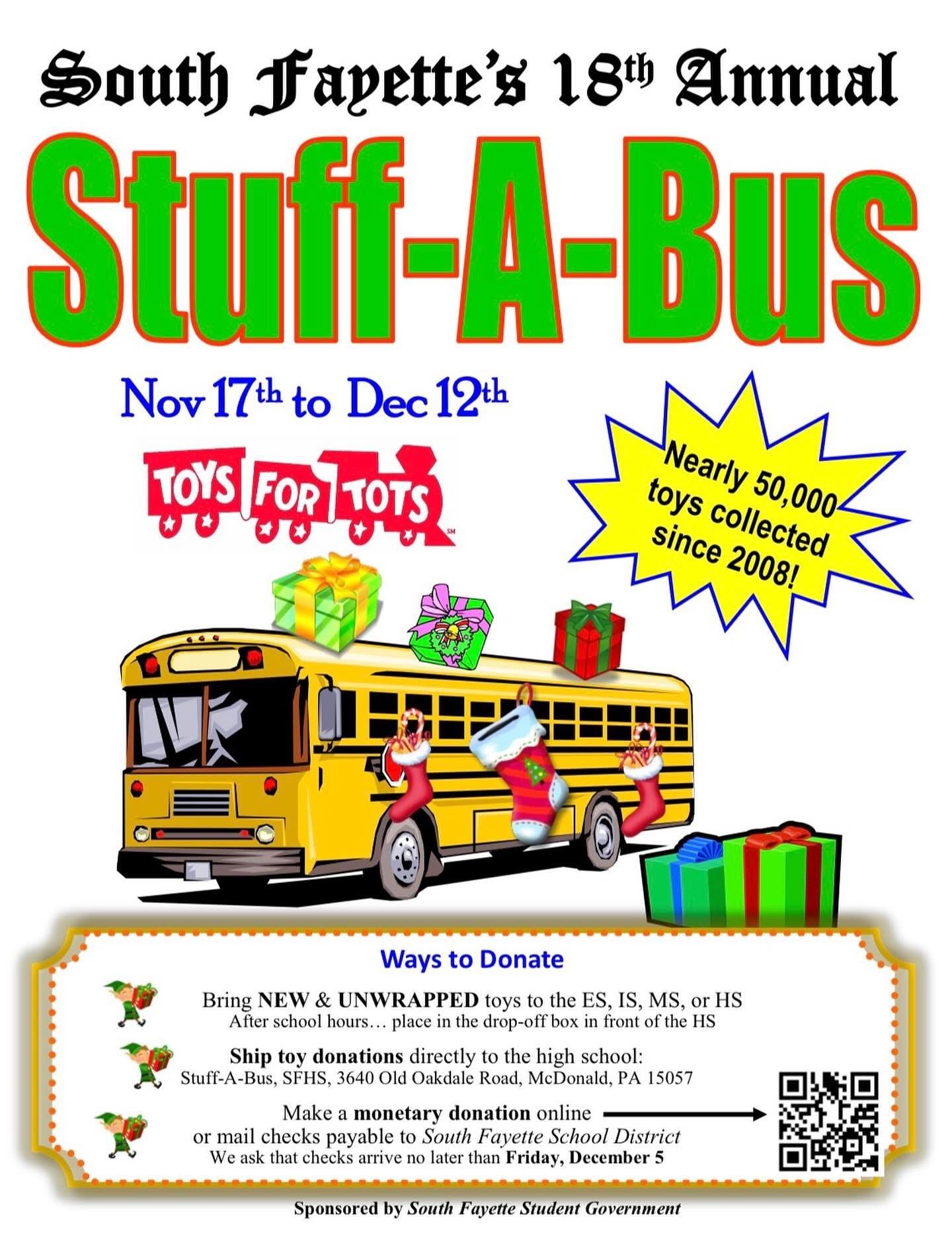 Stuff A Bus toy flyer 2025