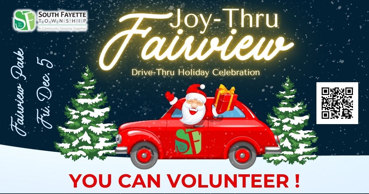 You can volunteer at Joy Thru Fairview with Santa in car